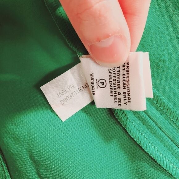 Diane Von Furstenberg Kelly Green Ponte Knit Fit and Flare Jaelyn Dress 10 - Picture 8 of 9